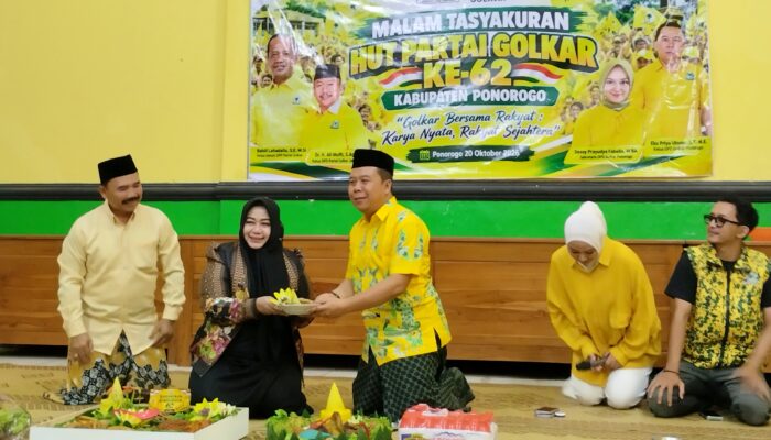 Rayakan HUT ke-62, Golkar Ponorogo Tegaskan Mekanisme Partai dalam Pengusulan Calon Wabup