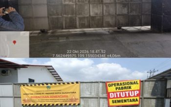 Dugaan Pencopotan Spanduk Penutupan Sementara PT IKN oleh ‘Oknum Pusat’, Pemkab Banyumas Dituntut Bersikap Tegas