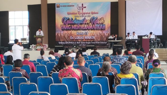 Polsek Krian Amankan Kebaktian Kebangunan Rohani di Sidoarjo, Jaga Toleransi Antarumat Beragama