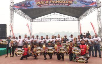Kodim 0402/OKI-OI Borong Prestasi di Lomba Bidar Piala Pangdam II/Sriwijaya, Raih Tiga Gelar Juara