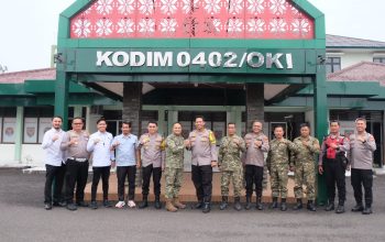 Dandim 0402/OKI Terima Audiensi Kapolres, Perkuat Sinergi TNI-Polri