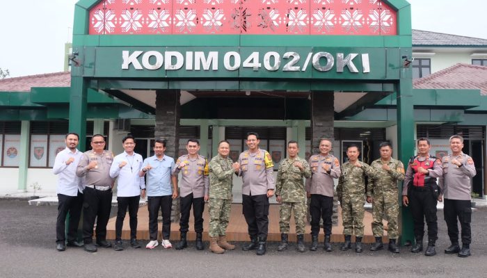 Dandim 0402/OKI Terima Audiensi Kapolres, Perkuat Sinergi TNI-Polri