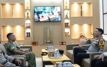 Perkuat Sinergitas TNI-Polri, Kapolresta Sidoarjo Silaturahmi ke Lanudal Juanda