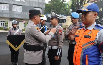 Berlakukan Tilang Manual secara Humanis, Polresta Malang Kota Gelar Operasi Patuh Semeru 202